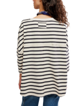The Free People Womens 2 Sense Long Sleeve T-Shirt in Ivory Combo