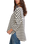 The Free People Womens 2 Sense Long Sleeve T-Shirt in Ivory Combo