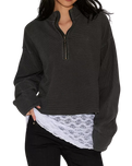 Celeste Quarter Zip Sweatshirt in Black