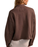 Celeste Quarter Zip Sweatshirt in Mochachinno