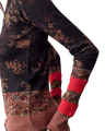 Easy Does It Printed Long Sleeve T-Shirt in Black Combo