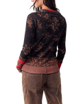 Easy Does It Printed Long Sleeve T-Shirt in Black Combo