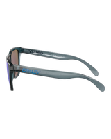 The Oakley Frogskin Prizm Sunglasses in Prizm Sapphire & Crystal Black