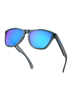 The Oakley Frogskin Prizm Sunglasses in Prizm Sapphire & Crystal Black