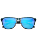The Oakley Frogskin Prizm Sunglasses in Prizm Sapphire & Crystal Black