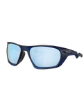 The Oakley Lateralis Prizm Polarised Sunglasses in Prizm Deep Water & Matte Transparent Blue