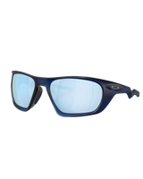 The Oakley Lateralis Prizm Polarised Sunglasses in Prizm Deep Water & Matte Transparent Blue