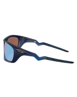 The Oakley Lateralis Prizm Polarised Sunglasses in Prizm Deep Water & Matte Transparent Blue