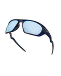 The Oakley Lateralis Prizm Polarised Sunglasses in Prizm Deep Water & Matte Transparent Blue