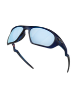 The Oakley Lateralis Prizm Polarised Sunglasses in Prizm Deep Water & Matte Transparent Blue