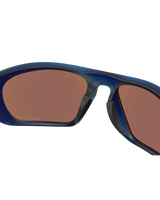 The Oakley Lateralis Prizm Polarised Sunglasses in Prizm Deep Water & Matte Transparent Blue