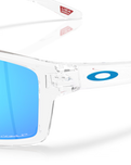 The Oakley Gibston XL Polarized Sunglasses in Prizm Sapphire & Clear