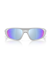 The Oakley Neoforma Polarized Sunglasses in Prizm Deep Water & X-Silver Frame