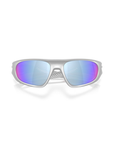 The Oakley Neoforma Polarized Sunglasses in Prizm Deep Water & X-Silver Frame