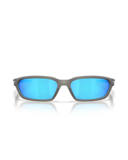 The Oakley Terraforma Polarized Sunglasses in Prizm Sapphire & Matte Grey Smoke