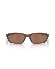The Oakley Terraforma Polarized Sunglasses in Prizm Tungsten & Matte Rootbeer