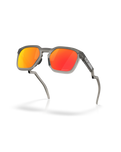 The Oakley HSTN SQ Sunglasses in Prizm Ruby & Matte Grey Smoke