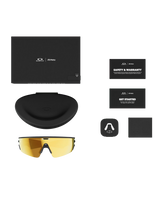 Meta Vanguard Sunglasses in Black & Prizm 24K