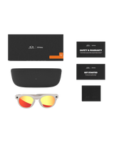 Meta HSTN Sunglasses in Warm Grey & Prizm Ruby