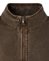 The American Vintage Womens Bomber Oshow Jacket in Stone Brown