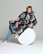 Half Moon x Smiley Rain Poncho in Dark Blue