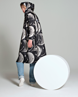 Half Moon x Smiley Rain Poncho in Dark Blue