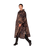 Dark Leopard Rain Poncho in Brown