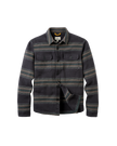 The Passenger Mens Island Heavy Twill Shirt 2.0 in Faded Black Stripe