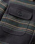 The Passenger Mens Island Heavy Twill Shirt 2.0 in Faded Black Stripe