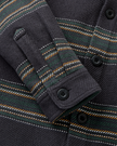The Passenger Mens Island Heavy Twill Shirt 2.0 in Faded Black Stripe