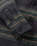 The Passenger Mens Island Heavy Twill Shirt 2.0 in Faded Black Stripe