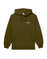 The Parlez Mens Chisel Hoodie in Moss