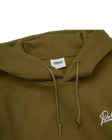 The Parlez Mens Chisel Hoodie in Moss