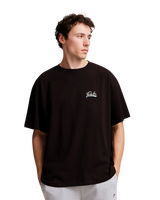 Inning Oversized T-Shirt in Black
