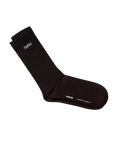 The Parlez Mens Prumo Socks in Black