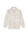 The Parlez Mens Craftwork Overshirt in Putty