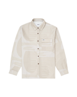 The Parlez Mens Craftwork Overshirt in Putty