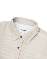 The Parlez Mens Craftwork Overshirt in Putty