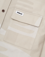 The Parlez Mens Craftwork Overshirt in Putty