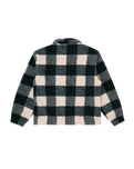 The Parlez Mens Province Check Sherpa Fleece Jacket in Deep Green