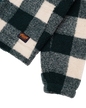 The Parlez Mens Province Check Sherpa Fleece Jacket in Deep Green
