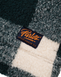 The Parlez Mens Province Check Sherpa Fleece Jacket in Deep Green
