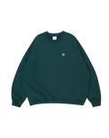 The Parlez Mens Powell Oversized Sweatshirt in Deep Green