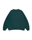 The Parlez Mens Powell Oversized Sweatshirt in Deep Green