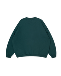 The Parlez Mens Powell Oversized Sweatshirt in Deep Green