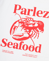 The Parlez Mens Slip T-Shirt in White