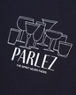 The Parlez Mens Round Oversized T-Shirt in Midnight