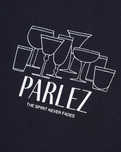 The Parlez Mens Round Oversized T-Shirt in Midnight