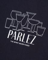 The Parlez Mens Round Oversized T-Shirt in Midnight