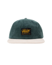 The Parlez Mens Chester 6 Panel Cap in Deep Green